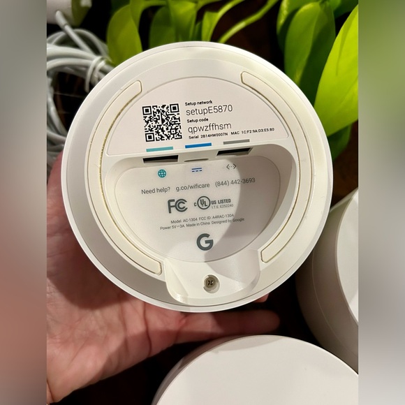 🛜 Google WiFi system 3-Pack Router Replacement Whole Home Coverage (NLS-1304-25) - Picture 4 of 10